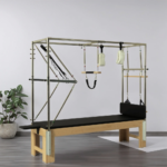 Luxury Oak Pilates Cadillac Reformer Bed - Sturdy Adjustable