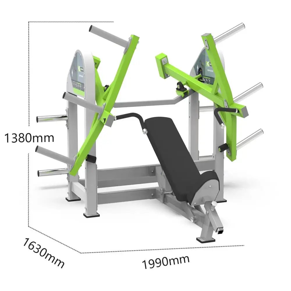 H5ea89be5c4974a1793295400739dd2b9f PM04 Plate-loaded Incline Chest Press Gym Machine - Image 1
