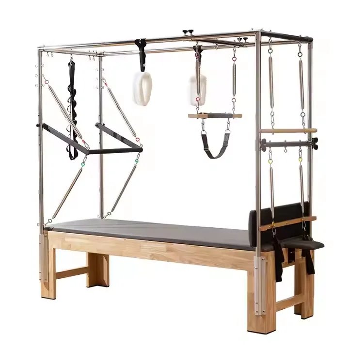 Core Bed Reformer Cadillac Pilates Machine with Premium Oak Wood for Studio Workouts
