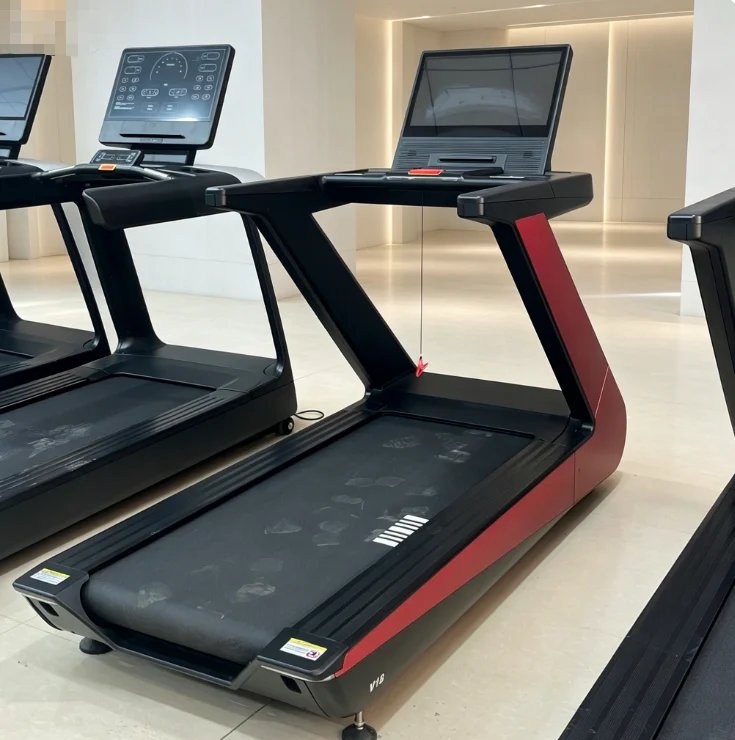 Commercial Treadmill with 15.6" Touch Screen & Shock Absorption for Home Gym Workouts