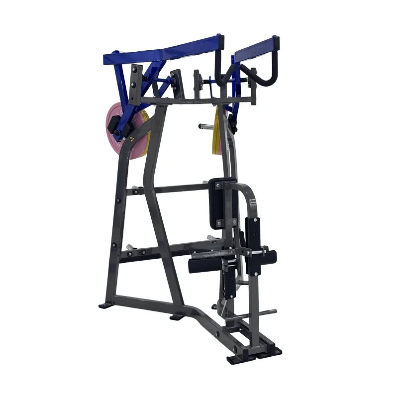 Iso-lateral High Row Plate Loaded Trainer with Silent Bearings for Chest & Back Strength