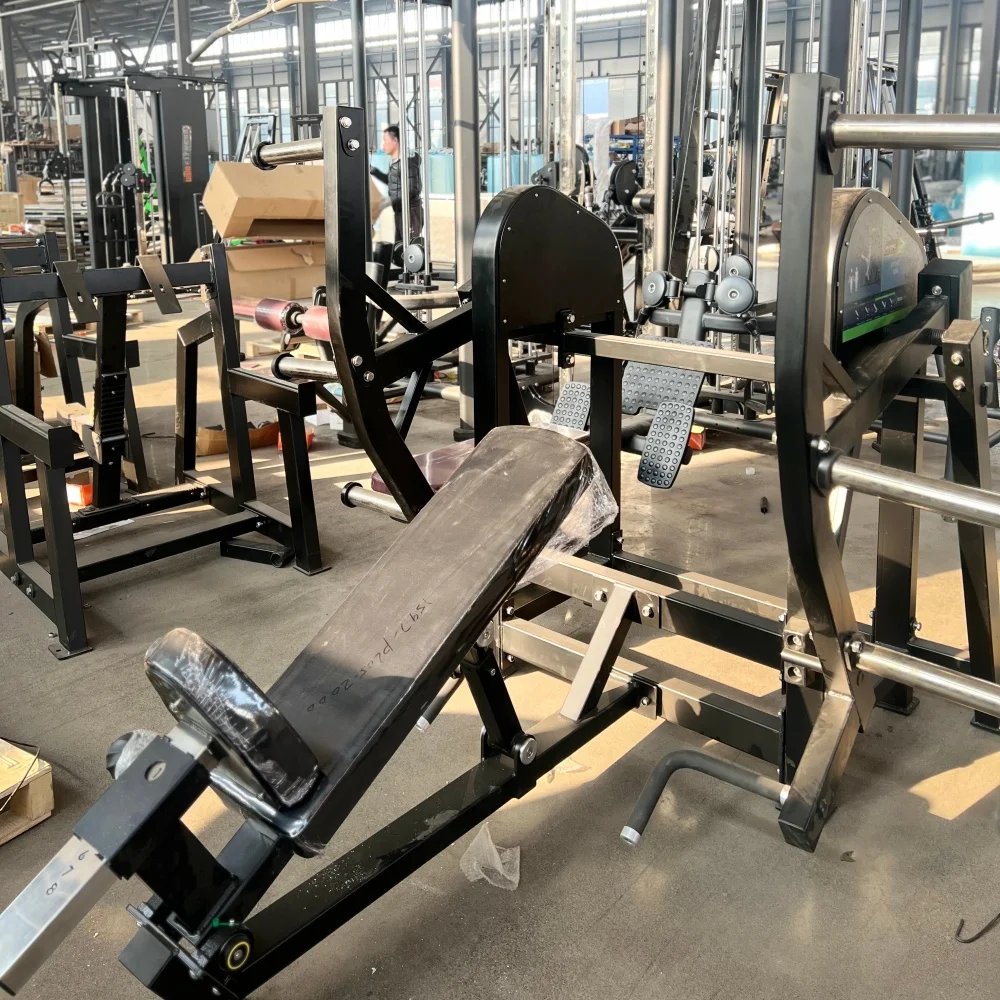 Commercial Plate Loaded Row Machine with Back Extension & Abdominal Crunch for Gyms
