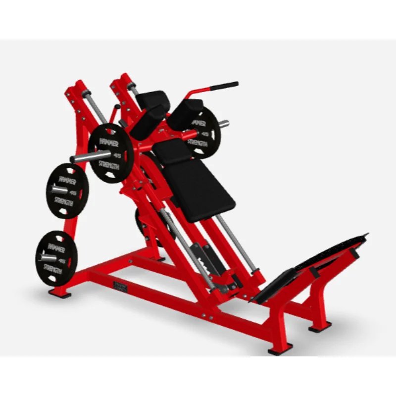 45-Degree Steel Thigh Squat Trainer Hummer Machine for Commercial Gym Leg Workouts