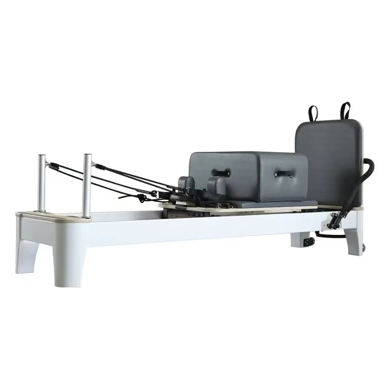 Pilates Reformer Machine Aluminum Alloy Frame for Studio Fitness 3-Year Warranty