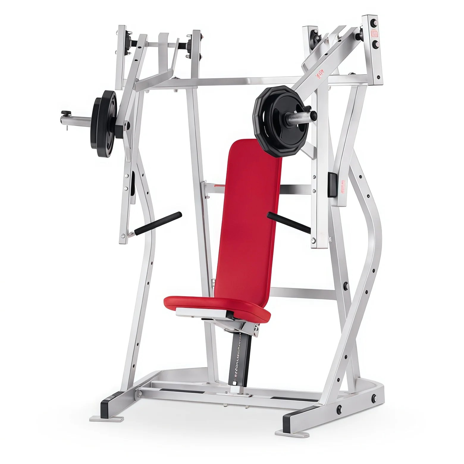 Commercial Gym Steel Plate Loaded Incline Chest Press with Iso-Lateral Design for Strength Training
