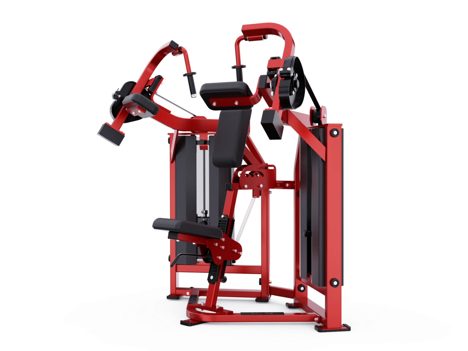 Adjustable Steel Pin Loaded Arm Machine for Triceps Strength Training Split-Stance Design