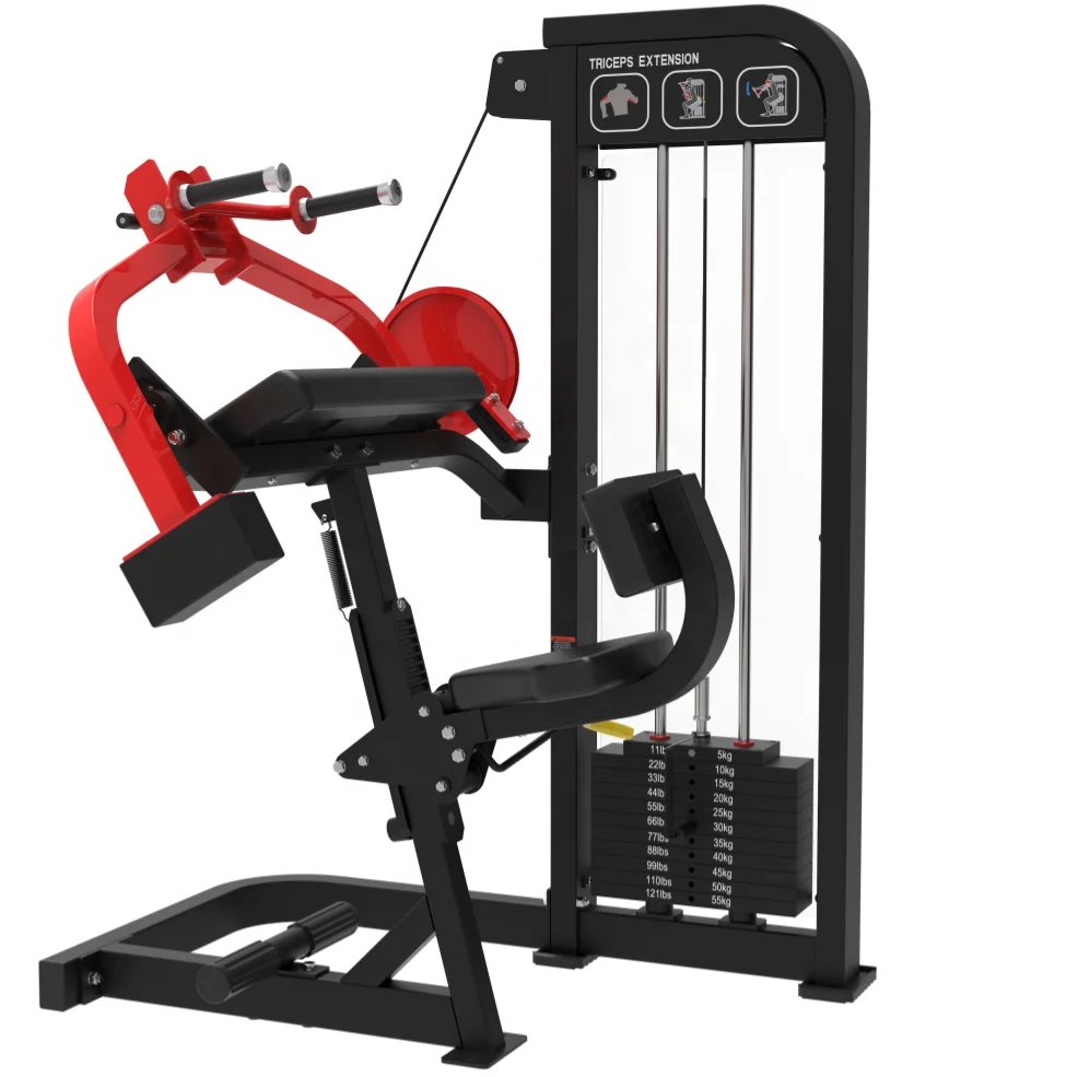 Adjustable Leg Extension Chest Curl Machine 138kg Weight Stack for Commercial Gyms
