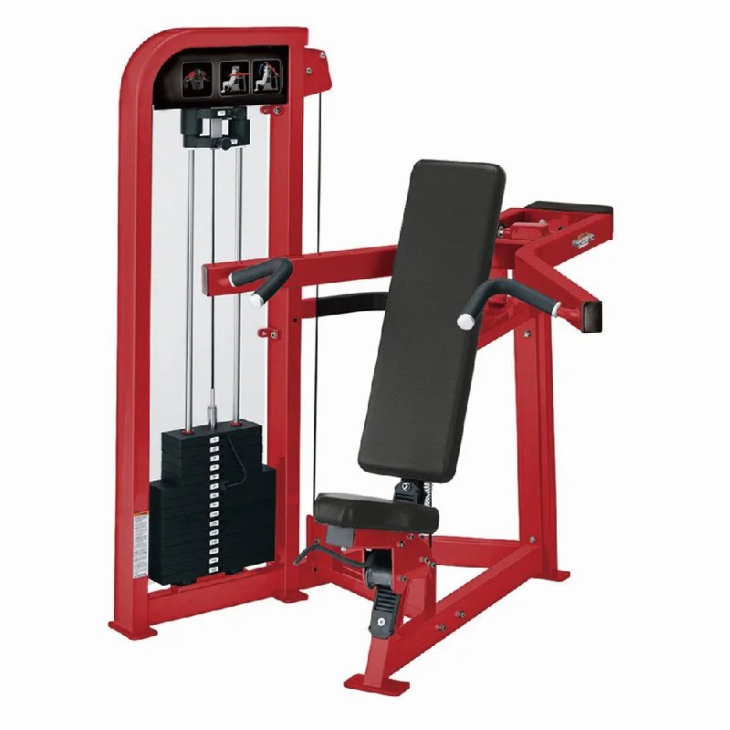 Plate Load Shoulder Press Machine with Quick-Adjust Pin Load for Commercial Gyms