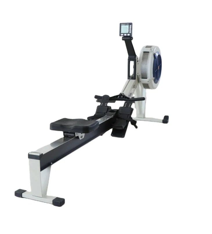 Commercial Gym Air Rower Machine with Performance Monitor for Full-Body Workouts