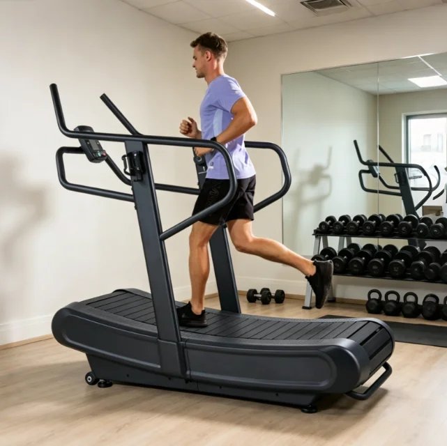 Non-motorized Curved Treadmill Juyili CA-V7 for Commercial Gym HIIT Workouts