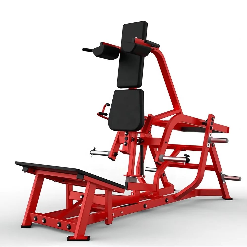 V-squat Trainer 600kg Capacity Stainless Steel Adjustable Gym Strength Machine