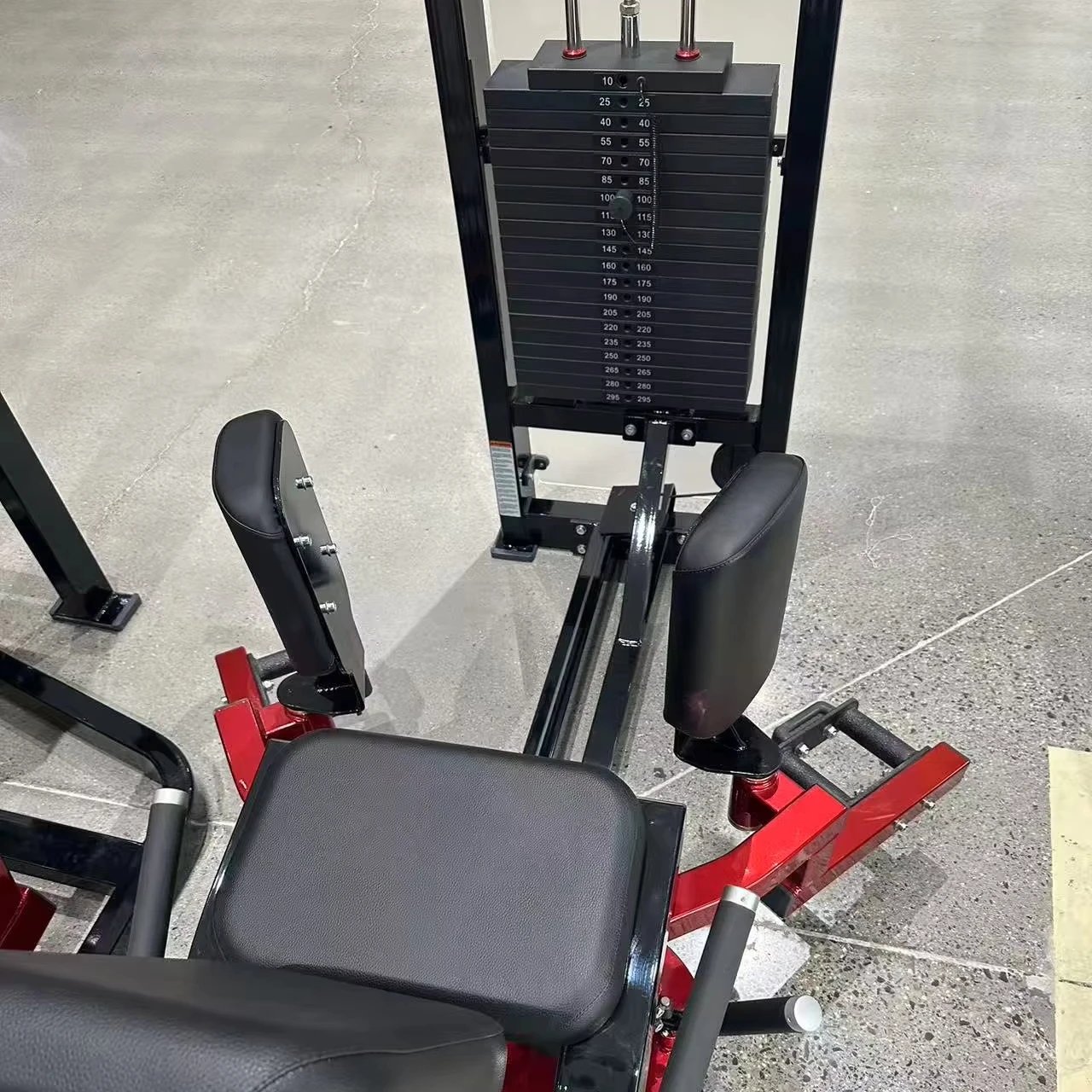 Commercial Leg Abductor Adductor Machine 80kg Weight Stack for Gym Strength Training