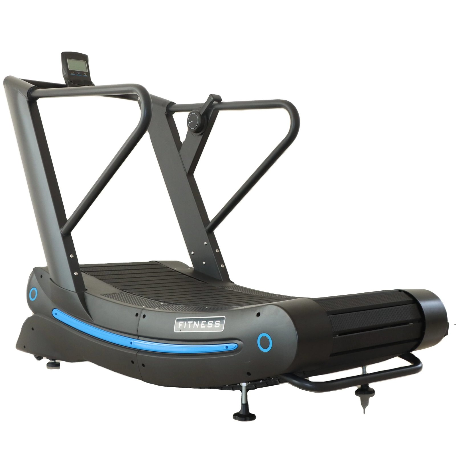 Unpowered Manual Treadmill for Home Cardio Fitness with Compact Folding Design