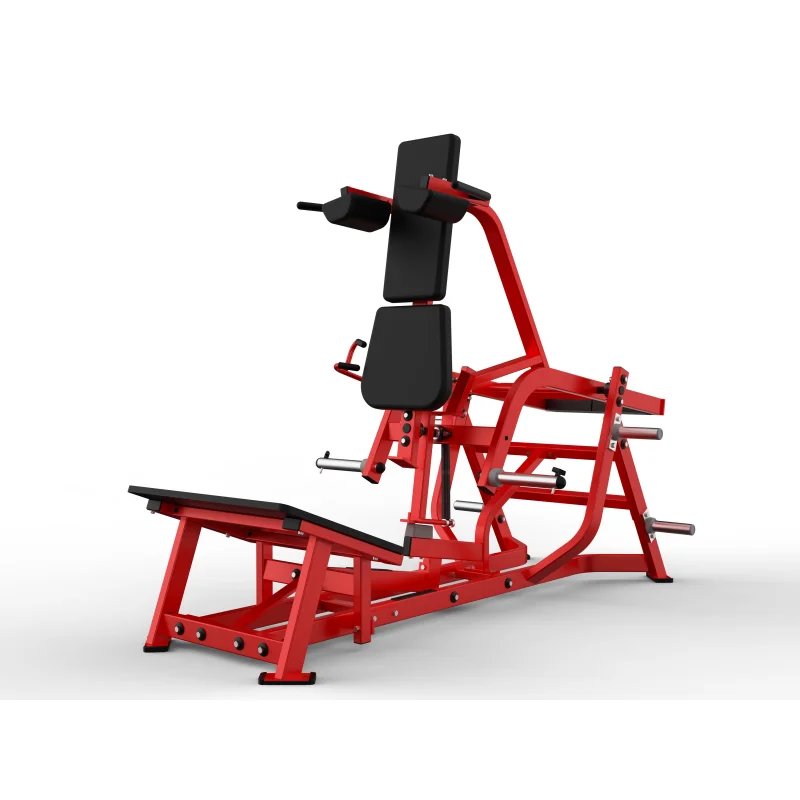 V-shaped Squat Machine with Cable Crossover for Commercial Gyms Heavy-duty Steel Frame 300kg Load