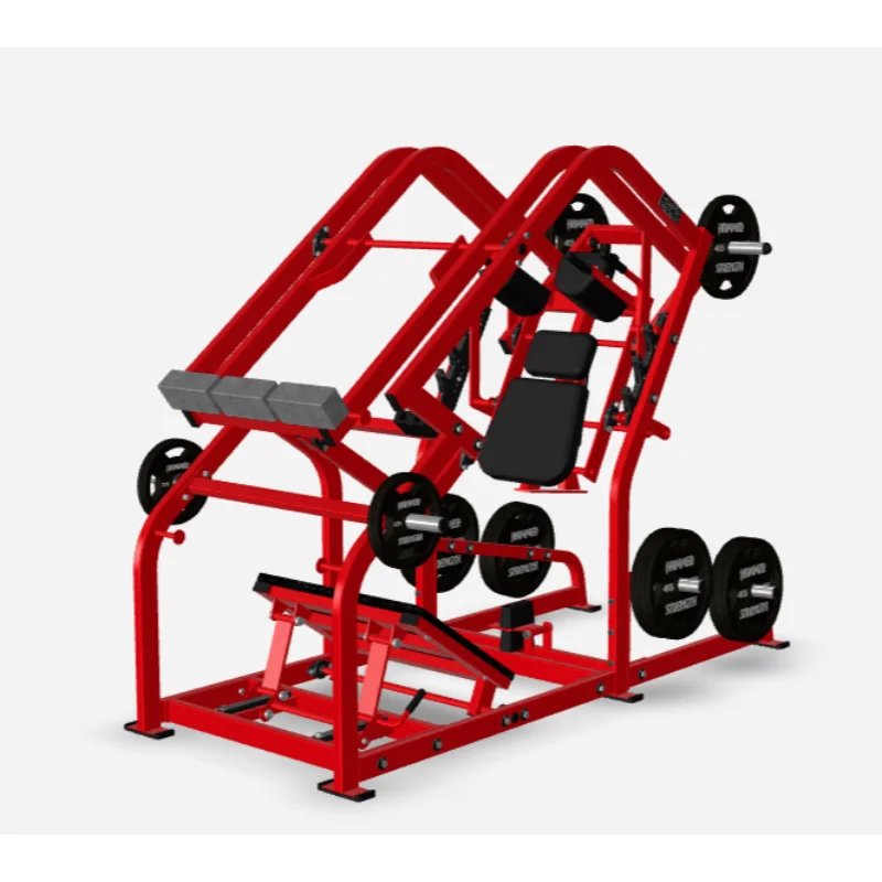 Commercial Plate Loaded Leg Press Pendulum Squat Machine with 11-Gauge Steel Frame