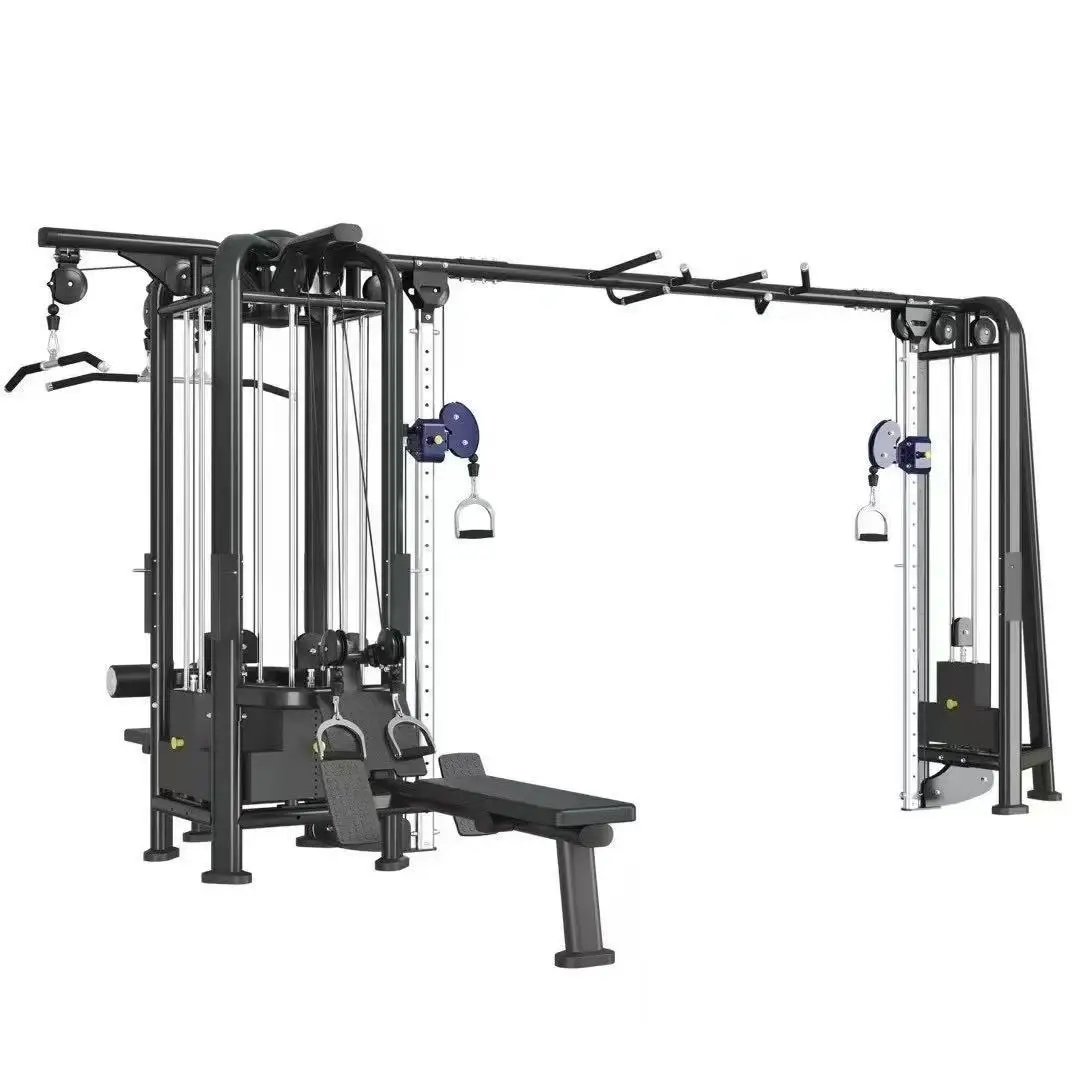 Multi-Jungle 5P Commercial Steel Gym Equipment for Multi-User Strength Training 470x396cm