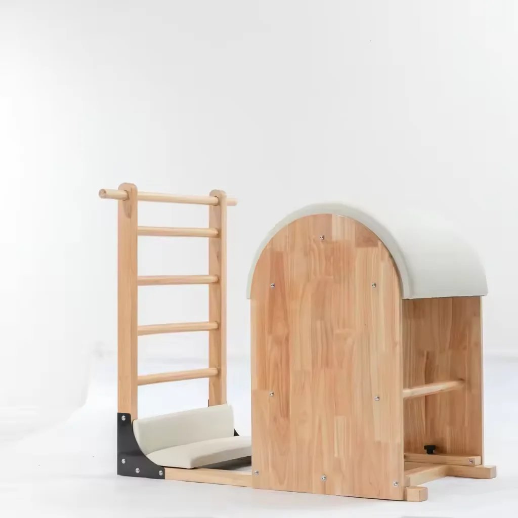 Pilates Ladder Barrel with Adjustable Sliding Frame for Core Strength & Flexibility Training