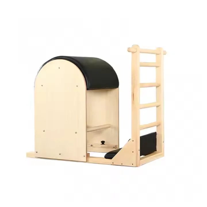 Maple Wood Ladder Barrel Pilates Reformer for Core Strength & Flexibility Training