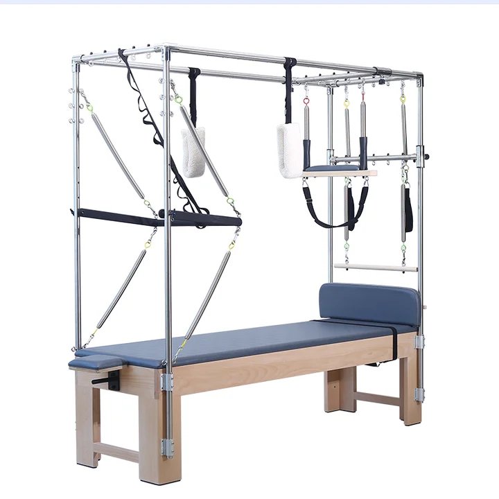 Pilates Reformer Cadillac Bed with German Springs for Studio Strength Training