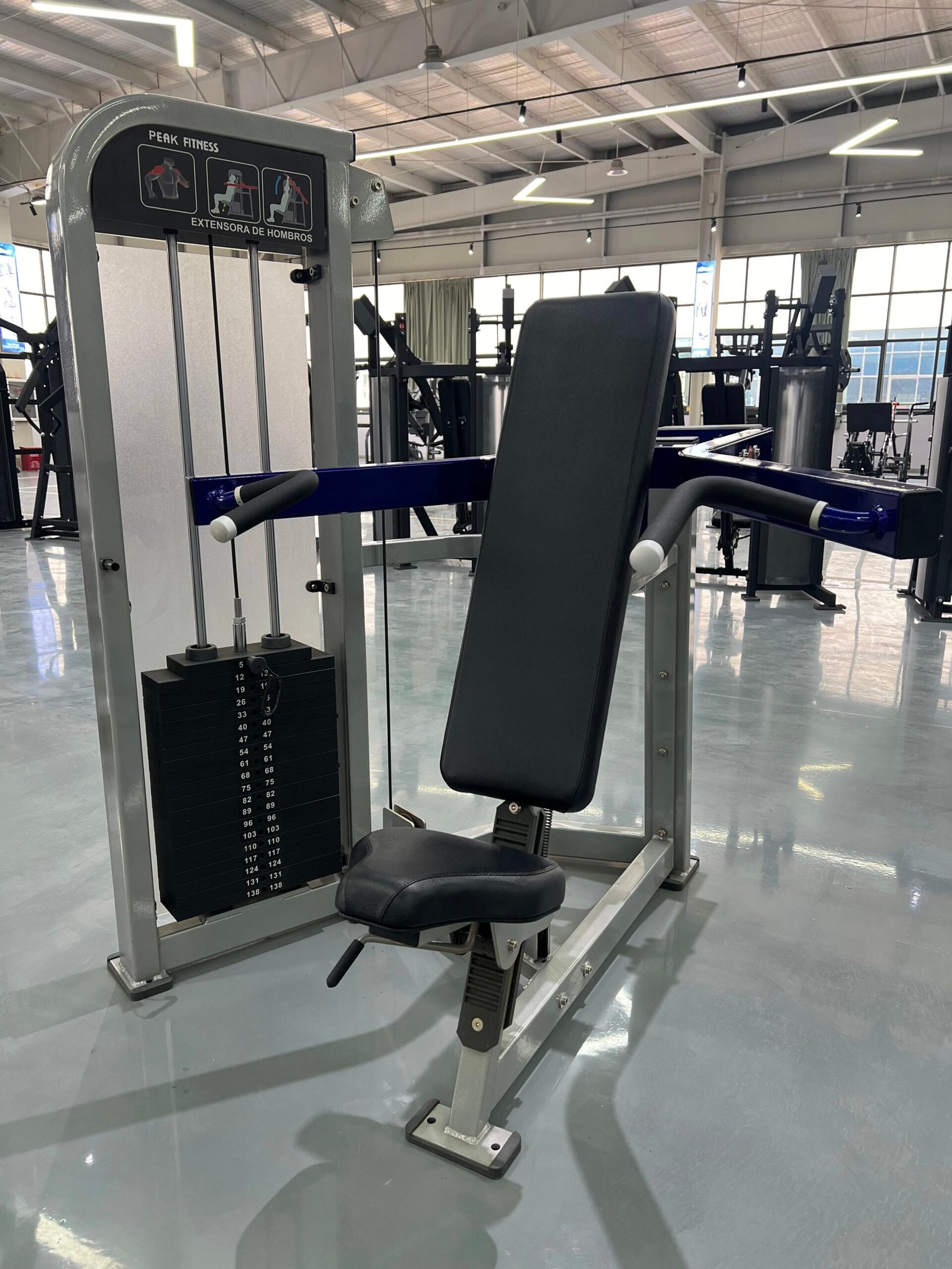 Commercial Shoulder Press Machine 11-Gauge Steel 400LBS Weight Capacity for Gyms