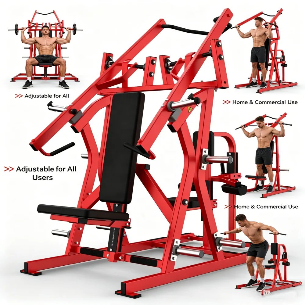 Commercial Plate Loaded Chest Press Machine for Gyms - All-in-One Strength Training Solution