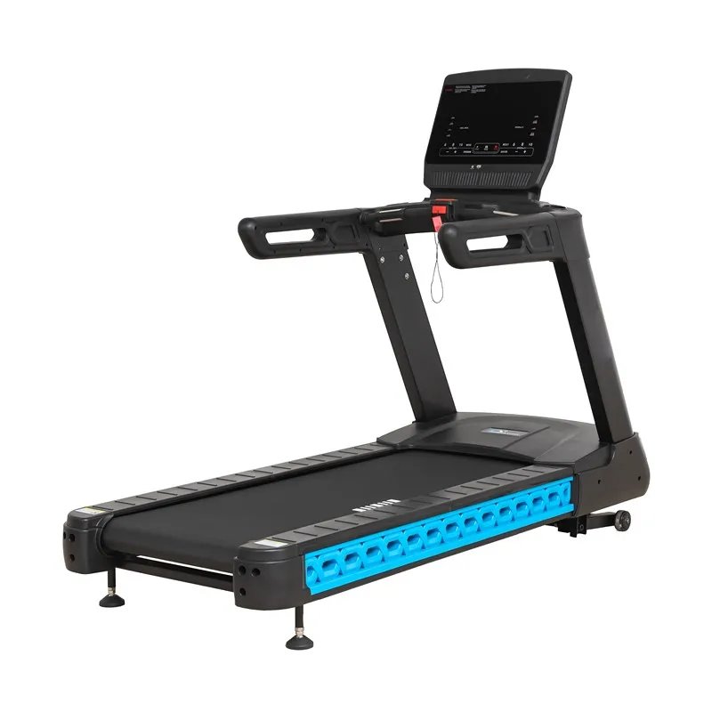 Commercial Heavy Duty Treadmill with 24/7 Gym Use Capacity and Shock Absorption System
