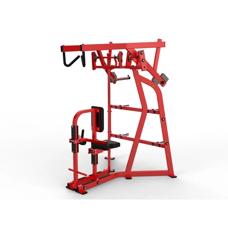 Commercial Gym Iso Lateral High Row Bench Press Machine - Steel Plate Loaded for Back & Chest Workouts