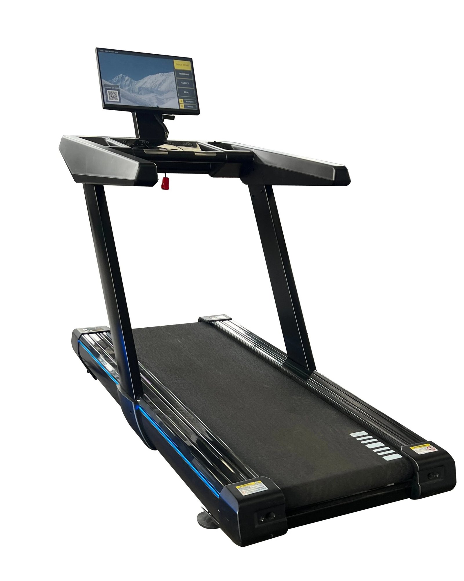 Commercial 3.0/7.0HP Treadmill with 0-20% Incline & Shock Absorbing Deck for Gyms