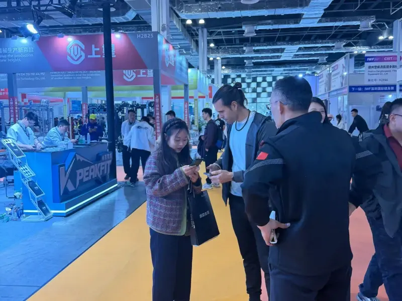 BickLife exhibition booth at international fitness trade show