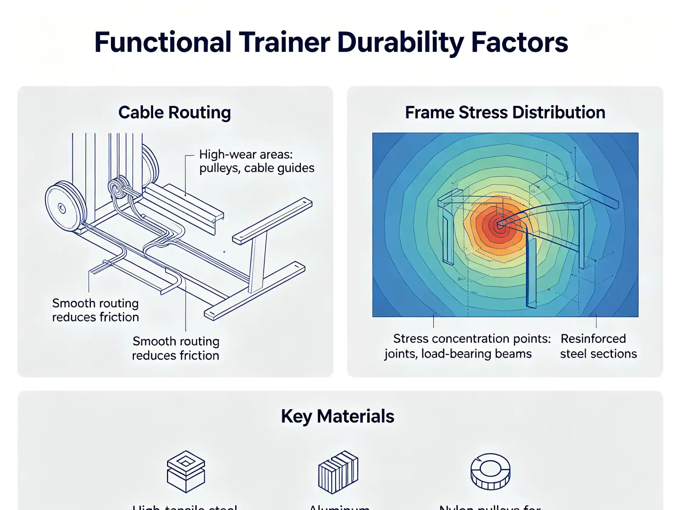 Functional trainer durability factors