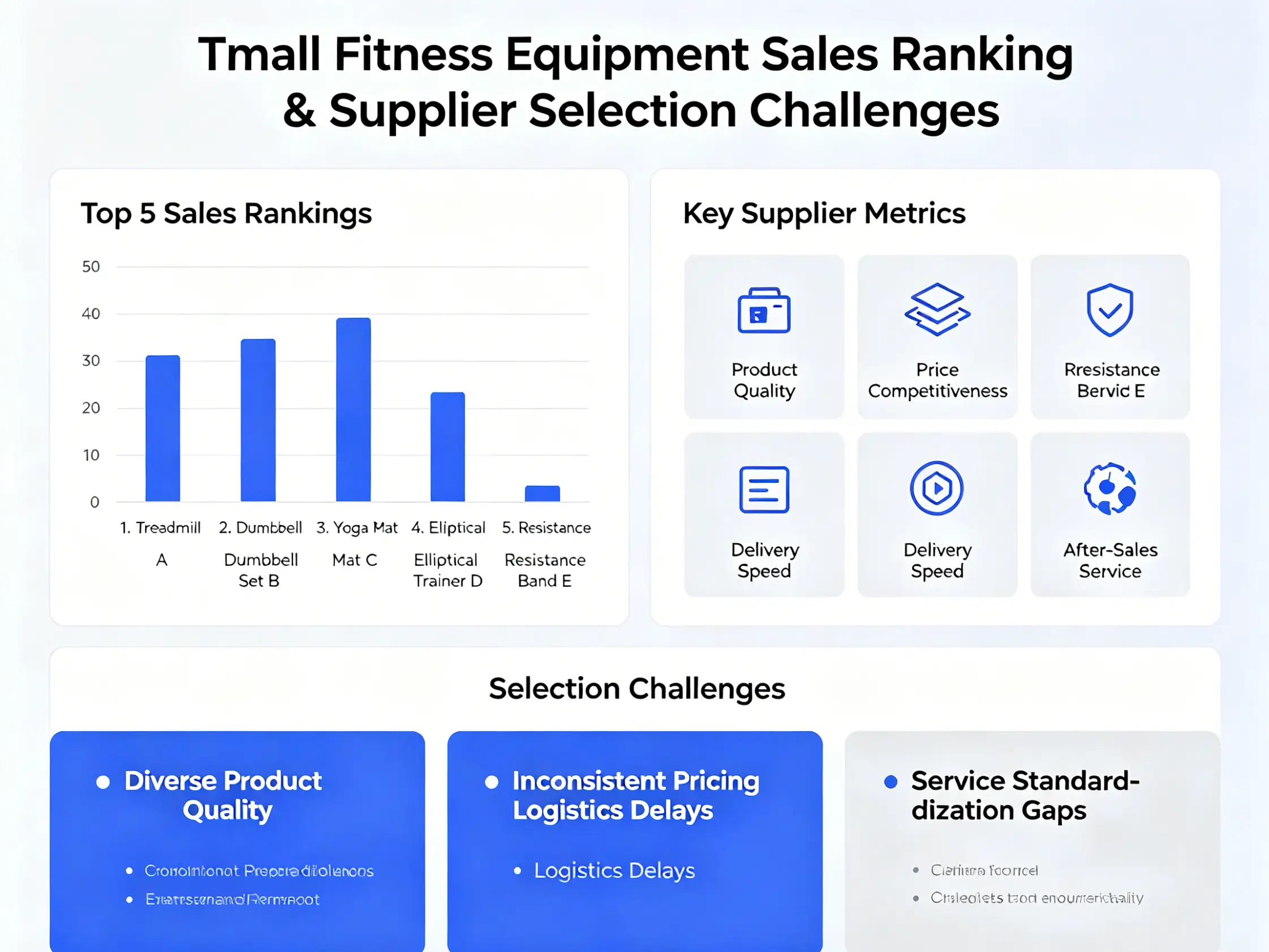 China fitness equipment supplier selection challenges Tmall fitness equipment sales ranking search results