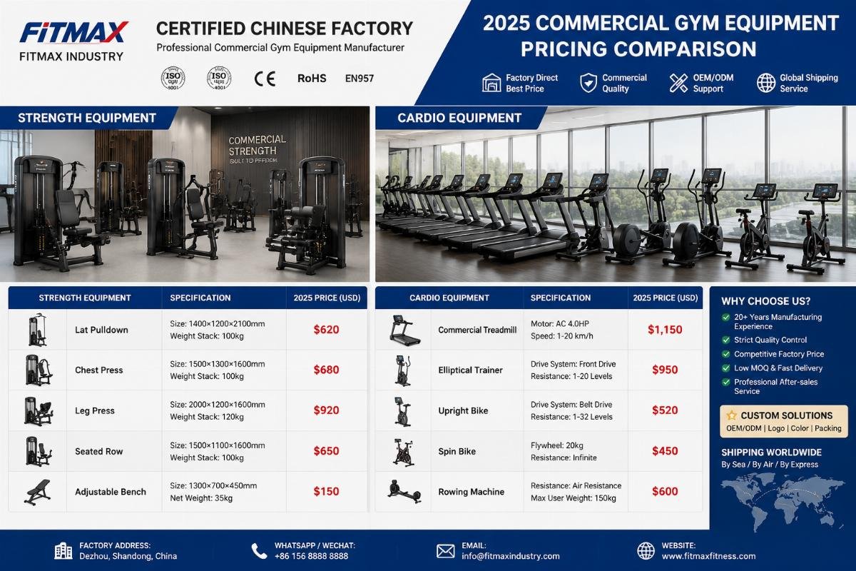 How to Cut 40-60% Commercial Gym Equipment Cost via China Suppliers in 2025