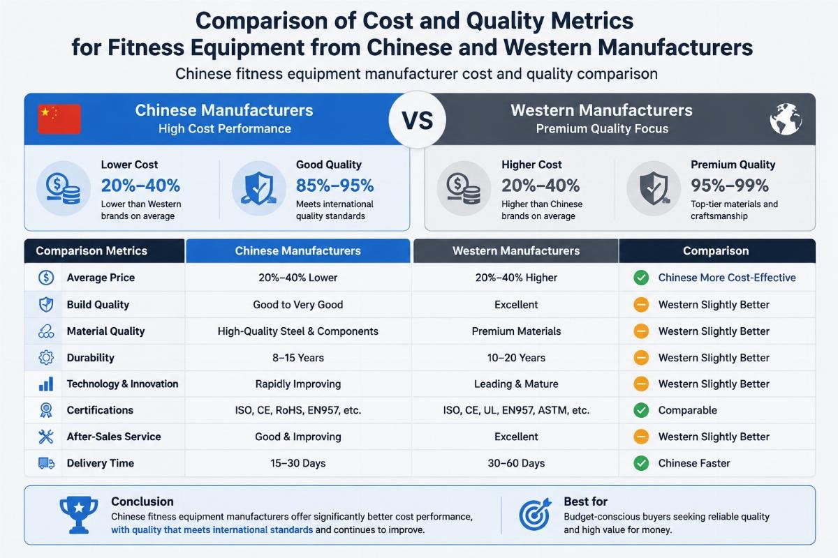Why Chinese Fitness Equipment Manufacturers Offer Premium Quality at 50% Lower Cost