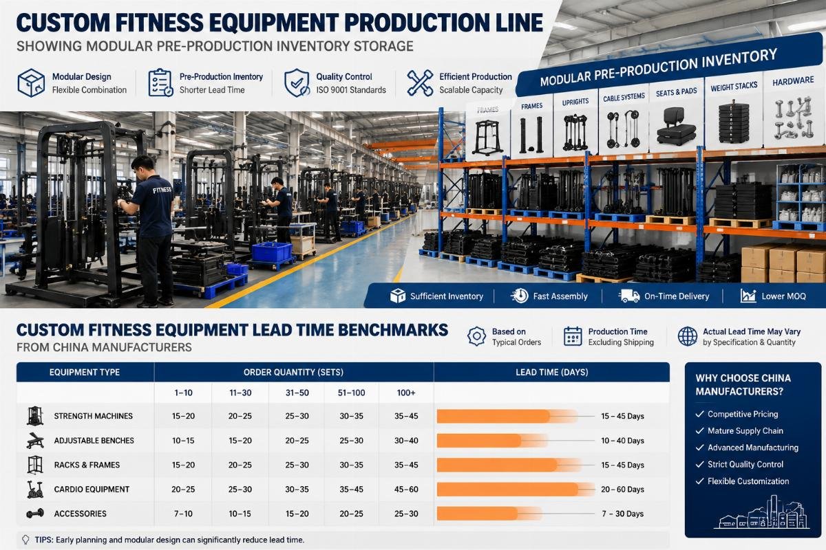 What’s the Real Lead Time for Custom Fitness Equipment from China Manufacturers?