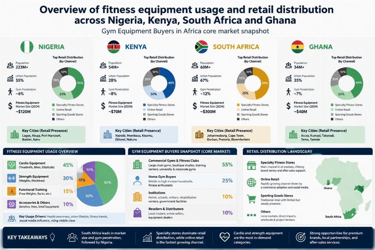 How to Source Reliable Gym Equipment Suppliers for Nigeria Kenya South Africa Ghana