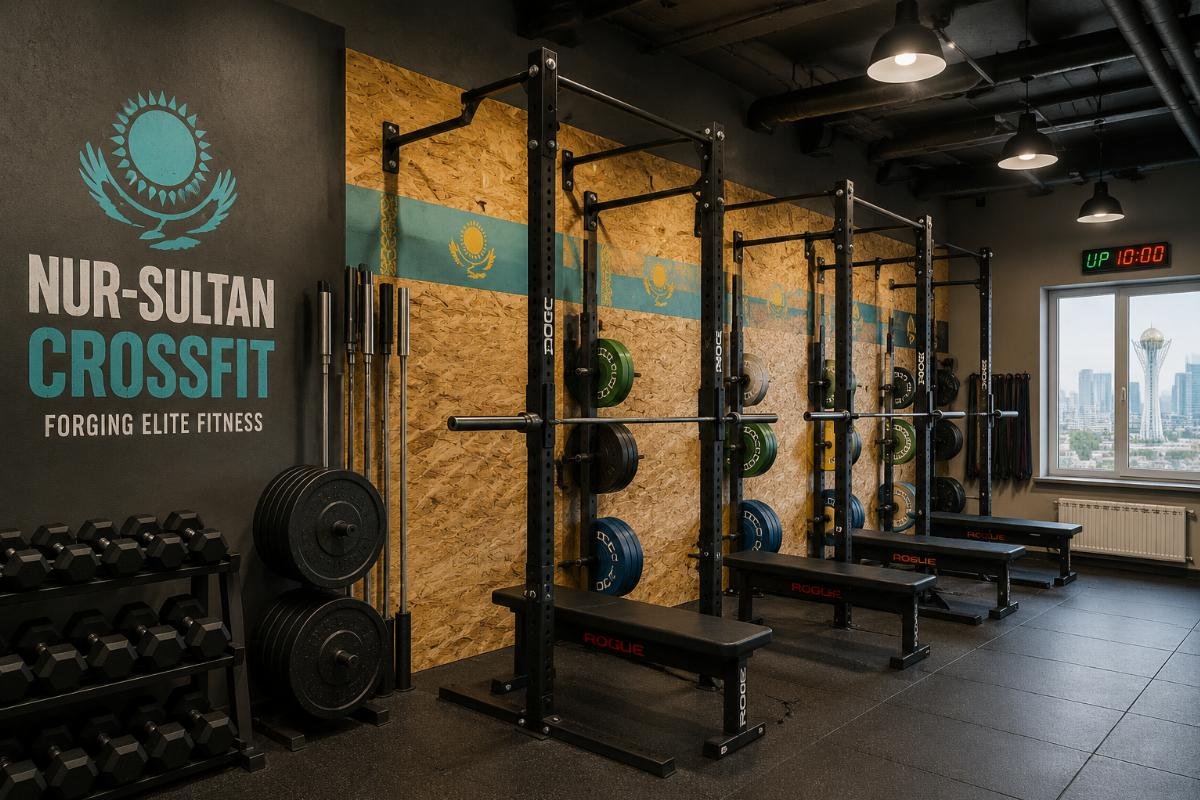 Kazakhstan small gym equipment Nur-Sultan small CrossFit box with individual power rack units