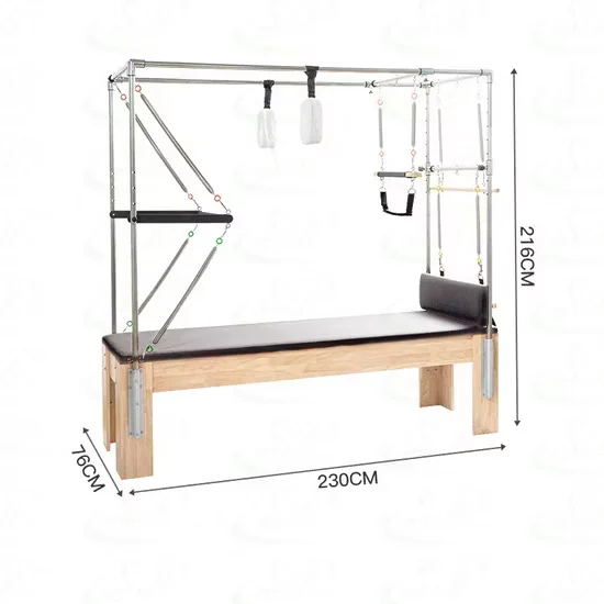 2023 Solid Wood Pilates Reformer Full Trapeze for Studio