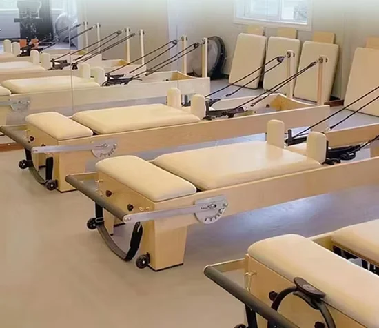 Beech Wood Pilates Reformer for Studio and Clinical Use