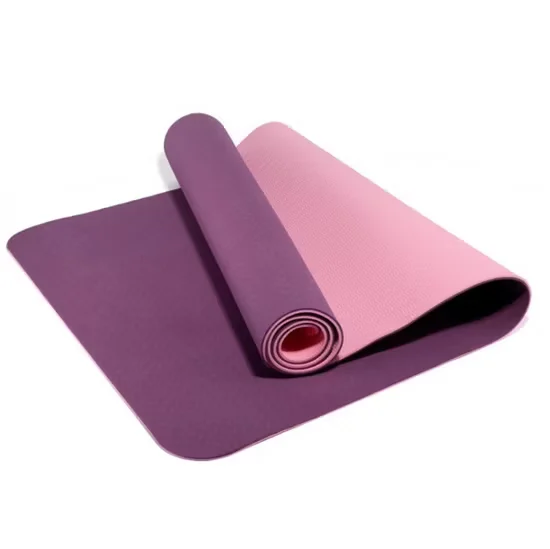 Custom Eco Friendly TPE Pilates Exercise Mat 6mm OEM Yoga Mat for Studio