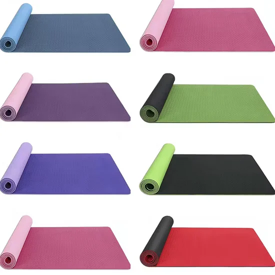 Custom Logo Extra Thick 6mm Folding TPE Pilates Mat for Studio