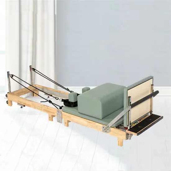 Custom Logo Wooden Folding Pilates Reformer for Home Use