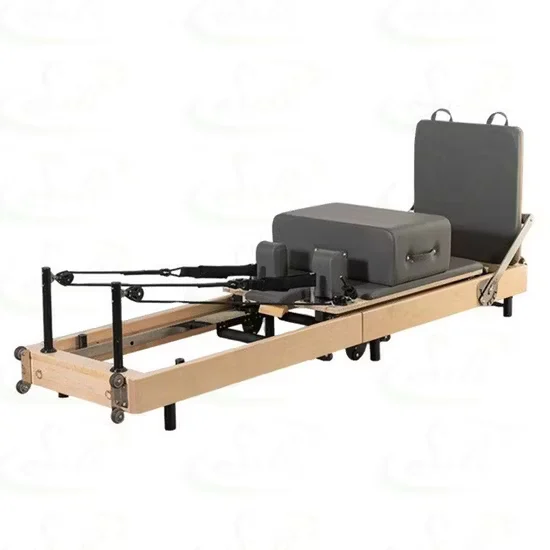 Factory Oak Wood Folding Pilates Reformer for Studio