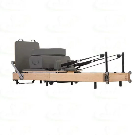 Folding Core Bed Pilates Reformer Maple Wood Foldable Yoga Training Machine