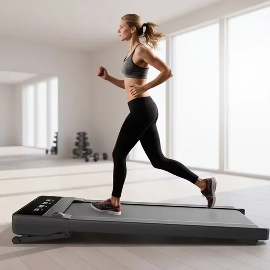 Hsm Durable Electric Walking Treadmill with Remote Controller and Transport Wheels