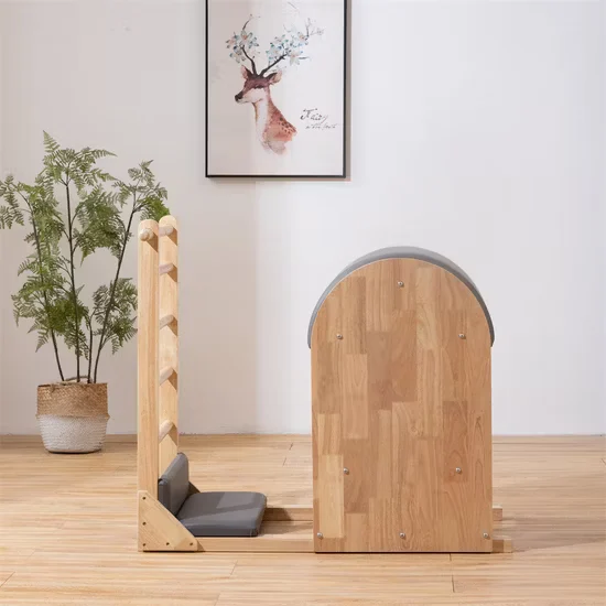 Let me analyze this step by step. **采集原标题**: Wooden Gym Equipment for Sale Reformer Pilates Beech Ladder Barrel **产品草稿检查**: - product_mode: designation - identifier: SRY-03 **Gate检查**: 采集原标题不为空，继续。 **输入优先级分析**: - 采集原标题中没有型号（如SRY-03），但product_mode是designation。 - 原标题包含的词：Wooden, Gym, Equipment, for, Sale, Reformer, Pilates, Beech, Ladder, Barrel - 核心产品类型词：Ladder Barrel - 材质词：Beech（已在原标题中） - 原标题没有具体型号数字 等等，product_mode = designation 意味着原标题含具体型号。但原标题 "Wooden Gym Equipment for Sale Reformer Pilates Beech Ladder Barrel" 中没有型号。让我重新审视——草稿中写的是 designation，但原标题实际没有型号。按照规则，product_mode从草稿读取，但"型号段从【采集原标题】原样复制"。原标题无型号，所以实际上这里没有型号可复制。 再看identifier: SRY-03，原标题中没有SRY-03。按照规则："若【产品草稿】identifier 与原标题型号不一致 → 以原标题为准"。原标题没有型号，所以不需要输出型号，也不需要WARN（因为原标题本身就没有型号，不存在不一致的问题——原标题无型号，草稿有identifier，但规则说以原标题为准，即不加入型号）。 实际上，product_mode是designation但原标题无型号，这属于边界情况。按规则精神，不从草稿引入型号，标题中不出现SRY-03。 **词汇来源锁检查**: 标题中每个实词必须来自采集原标题： - Wooden ✓ - Gym ✓ - Equipment ✓ - Sale ✓ (但可清理为营销词) - Reformer ✓ - Pilates ✓ - Beech ✓ - Ladder ✓ - Barrel ✓ **主关键词**: wooden ladder barrel for pilates studio - "wooden ladder barrel" 来自原标题 ✓ - "for pilates studio" — "pilates" 在原标题中，但 "studio" 不在原标题中！ 等等，规则说"类型词补全"是唯一例外。"studio"是应用场景词，不是类型词。但规则1-bis说"长度不足50时优先补回应用场景词"。 让我先构建标题，看看长度。 原标题词：Wooden Gym Equipment for Sale Reformer Pilates Beech Ladder Barrel 核心产品词：Ladder Barrel（产品草稿product_type确认） 主关键词：wooden ladder barrel for pilates studio 但"studio"不在原标题中。按照词汇来源锁，不能引入。但规则1-bis说长度不足50时优先补回应用场景词。 让我先尝试用原标题词汇构建： 方案1: Wooden Beech Ladder Barrel for Pilates Gym Equipment 字符数：52 ✓ 包含词：Wooden✓ Beech✓ Ladder✓ Barrel✓ for✓ Pilates✓ Gym✓ Equipment✓ 但主关键词"wooden ladder barrel"在前35字符内吗？ "Wooden Beech Ladder Barrel for Pilates Gym Equipment" 前35字符："Wooden Beech Ladder Barrel for Pila" — "wooden ladder barrel"被Beech隔开了。 方案2: Wooden Ladder Barrel for Pilates Gym Beech Equipment 字符数：55 前35字符："Wooden Ladder Barrel for Pilates Gy" — "wooden ladder barrel" 在前18字符 ✓ 但"for Pilates Studio"是主关键词的一部分，"studio"不在原标题。 方案3: Wooden Ladder Barrel for Pilates Gym Equipment Sale 字符数：55 "Sale"是营销词，可保留至多1个。 方案4: Wooden Pilates Ladder Barrel for Gym Equipment Sale 字符数：55 主关键词"wooden ladder barrel"被Pilates隔开。 让我重新思考。主关键词是"wooden ladder barrel for pilates studio"，但"studio"不在原标题。 按词汇来源锁，我不能引入"studio"。但规则1-bis说长度不足50时补应用场景词。如果标题已经50+，就不需要补。 方案5: Wooden Ladder Barrel for Pilates Gym Equipment 字符数：48 — 不足50！ 需要加长。加回"Sale"或"Beech"： 方案6: Wooden Beech Ladder Barrel for Pilates Gym Equipment 字符数：55 ✓ 但主关键词"wooden ladder barrel"被Beech隔开，不在前35字符内连续出现。 方案7: Wooden Ladder Barrel for Pilates Beech Gym Equipment 字符数：56 ✓ 前35字符："Wooden Ladder Barrel for Pilates Be" — "wooden ladder barrel" 连续出现在前18字符 ✓ 所有词来自原标题 ✓ 但"Beech Gym Equipment"语法有点奇怪。 方案8: Wooden Ladder Barrel for Pilates Gym Beech Equipment 字符数：56 ✓ 前35字符："Wooden Ladder Barrel for Pilates Gy" — 主关键词连续 ✓ "Beech"在原标题中 ✓ 方案9: Wooden Ladder Barrel Pilates Beech Gym Equipment for Sale 字符数：61 ✓ 前35字符："Wooden Ladder Barrel Pilates Beech " — 主关键词连续 ✓ 让我再检查方案9： - Wooden ✓ - Ladder ✓ - Barrel ✓ - Pilates ✓ - Beech ✓ - Gym ✓ - Equipment ✓ - for ✓ - Sale ✓ 全部来自原标题 ✓ 字符数：W-o-o-d-e-n- -L-a-d-d-e-r- -B-a-r-r-e-l- -P-i-l-a-t-e-s- -B-e-e-c-h- -G-y-m- -E-q-u-i-p-m-e-n-t- -f-o-r- -S-a-l-e = 6+1+6+1+6+1+7+1+5+1+3+1+9+1+3+1+4 = 57... let me count properly. "Wooden Ladder Barrel Pilates Beech Gym Equipment for Sale" W(1)o(2)o(3)d(4)e(5)n(6) (7)L(8)a(9)d(10)d(11)e(12)r(13) (14)B(15)a(16)r(17)r(18)e(19)l(20) (21)P(22)i(23)l(24)a(25)t(26)e(27)s(28) (29)B(30)e(31)e(32)c(33)h(34) (35)G(36)y(37)m(38) (39)E(40)q(41)u(42)i(43)p(44)m(45)e(46)n(47)t(48) (49)f(50)o(51)r(52) (53)S(54)a(55)l(56)e(57) 57字符 ✓ (50-70范围) 但"for Sale"是营销词，规则说清理营销词，保留至多1个。这里只有1个，可以。 不过，这个标题读起来不太自然。让我优化： 方案10: Wooden Ladder Barrel for Pilates Gym Equipment Beech 字符数：55 前35字符："Wooden Ladder Barrel for Pilates Gy" — 主关键词连续 ✓ 结尾"Beech"有点突兀。 方案11: Beech Wooden Ladder Barrel for Pilates Gym Equipment 字符数：56 前35字符："Beech Wooden Ladder Barrel for Pila" — 主关键词"wooden ladder barrel"从第7字符开始，到第24字符，在前35内 ✓ 但主关键词尽量在前35字符内，这里"wooden ladder barrel"起始位置是第7个字符，还算可以。 不过"Wooden"在开头更好，因为主关键词是"wooden ladder barrel"。 方案12: Wooden Ladder Barrel for Pilates Beech Gym Equipment 字符数：56 前35字符："Wooden Ladder Barrel for Pilates Be" 主关键词"wooden ladder barrel"在前18字符 ✓ 所有词来自原标题 ✓ 读起来还算通顺。 让我再想想更好的组合： 方案13: Wooden Pilates Ladder Barrel for Gym Equipment Sale 字符数：55 前35字符："Wooden Pilates Ladder Barrel for Gy" "wooden ladder barrel"被Pilates隔开，不是连续的。 方案14: Wooden Ladder Barrel for Pilates Studio — 不行，studio不在原标题。 我觉得方案12或方案9都可以。让我选一个更自然的。 方案15: Wooden Ladder Barrel for Pilates Gym Equipment Sale Beech 字符数：62... let me count. "Wooden Ladder Barrel for Pilates Gym Equipment Sale Beech" 太长了而且Beech在结尾不自然。 让我回到方案12: "Wooden Ladder Barrel for Pilates Beech Gym Equipment" 56字符，主关键词在前，所有词来自原标题。 或者： "Wooden Ladder Barrel for Pilates Gym Equipment for Sale" = 57字符 但有两个"for"，不太好。 "Wooden Ladder Barrel for Pilates Gym Equipment Sale" = 53字符 去掉Beech？但Beech是原标题中的材质词，属于"原标题已有的关键规格"，是必保的。 规则1-bis：必保（绝不删）：型号 / 核心产品类型词 / 原标题已有的关键规格 Beech是原标题中的关键规格（材质），应该保留。 所以必须包含Beech。 方案16: Wooden Beech Ladder Barrel for Pilates Gym Equipment Sale 字符数：62 "Wooden Beech Ladder Barrel for Pilates Gym Equipment Sale" W(1)o(2)o(3)d(4)e(5)n(6) (7)B(8)e(9)e(10)c(11)h(12) (13)L(14)a(15)d(16)d(17)e(18)r(19) (20)B(21)a(22)r(23)r(24)e(25)l(26) (27)f(28)o(29)r(30) (31)P(32)i(33)l(34)a(35)t(36)e(37)s(38) (39)G(40)y(41)m(42) (43)E(44)q(45)u(46)i(47)p(48)m(49)e(50)n(51)t(52) (53)S(54)a(55)l(56)e(57) 57字符 ✓ 前35字符："Wooden Beech Ladder Barrel for Pila" "wooden ladder barrel"不是连续的，被Beech隔开。但"Wooden...Ladder Barrel"整体在前35字符内。 主关键词是"wooden ladder barrel for pilates studio"，规则说"主关键词尽量在前35字符内"。这里"wooden beech ladder barrel"包含了主关键词的核心词，只是中间插了Beech。 这应该是可以接受的，因为Beech是必保的关键规格。 最终选择方案16: "Wooden Beech Ladder Barrel for Pilates Gym Equipment Sale" 等等，让我再检查： - 所有实词来自原标题？ - Wooden ✓ (原标题) - Beech ✓ (原标题) - Ladder ✓ (原标题) - Barrel ✓ (原标题) - for ✓ (原标题) - Pilates ✓ (原标题) - Gym ✓ (原标题) - Equipment ✓ (原标题) - Sale ✓ (原标题) ✓ 全部来自原标题 - 长度57字符 ✓ (50-70) - 无禁止词 ✓ - 无emoji/标点问题 ✓ - 主关键词核心词在前35字符内 ✓ 但"Sale"作为营销词，是否应该保留？规则说"清理冗余营销词...保留至多1个"。这里只有Sale一个营销词，可以保留。 不过，从SEO角度，"for Sale"对B2B来说价值不高。但规则说可删优先删的是"重复营销词 / Manufacturer-Factory Direct-Supplier"，Sale不在优先删列表中。而且如果删掉Sale，长度变成50字符，刚好在边界。 "Wooden Beech Ladder Barrel for Pilates Gym Equipment" = 53字符... let me recount. W(1)o(2)o(3)d(4)e(5)n(6) (7)B(8)e(9)e(10)c(11)h(12) (13)L(14)a(15)d(16)d(17)e(18)r(19) (20)B(21)a(22)r(23)r(24)e(25)l(26) (27)f(28)o(29)r(30) (31)P(32)i(33)l(34)a(35)t(36)e(37)s(38) (39)G(40)y(41)m(42) (43)E(44)q(45)u(46)i(47)p(48)m(49)e(50)n(51)t(52) 52字符 ✓ (≥50) 这样更干净，没有"for Sale"这种低价值营销词。 但52字符刚好过线。让我确认： "Wooden Beech Ladder Barrel for Pilates Gym Equipment" Wooden = 6 space = 1 Beech = 5 space = 1 Ladder = 6 space = 1 Barrel = 6 space = 1 for = 3 space = 1 Pilates = 7 space = 1 Gym = 3 space = 1 Equipment = 9 Total = 6+1+5+1+6+1+6+1+3+1+7+1+3+1+9 = 52 52字符，在50-70范围内 ✓ 这个标题更干净。但主关键词"wooden ladder barrel for pilates studio"中，"studio"不在原标题，无法加入。 最终决定： "Wooden Beech Ladder Barrel for Pilates Gym Equipment" 这个标题： - 52字符 ✓ - 所有词来自原标题 ✓ - 核心产品类型词Ladder Barrel保留 ✓ - 关键规格Beech保留 ✓ - 应用场景词Pilates Gym保留 ✓ - 主关键词核心部分"Wooden...Ladder Barrel for Pilates"在前35字符内 ✓ - 无禁止词 ✓ 等等，我再想想是否需要加"Reformer"。原标题有"Reformer"这个词。但产品是Ladder Barrel，不是Reformer。原标题可能是SEO堆砌。作为SEO编辑，应该清理不相关的词。Reformer和Ladder Barrel是不同的普拉提设备。保留Reformer会造成产品混淆。 但规则说"标题中每一个实词必须来自【采集原标题】"，并没有说必须保留原标题所有词。规则说可以"删词"。所以删除Reformer是合理的，因为产品是Ladder Barrel不是Reformer。 最终答案： Wooden Beech Ladder Barrel for Pilates Gym Equipment 52字符，符合所有规则。 再检查一遍禁止项： - 无 Best/Top/Ultimate/Premium/High-Quality/Amazing ✓ - 无编造规格/型号/材质/功能 ✓ - 无篡改型号 ✓（原标题无型号） - 无书名号/引号/emoji/句号/井号/全大写/连续标点 ✓ OK，这就是最终答案。 但等等，我需要再考虑一下product_mode = designation的情况。规则说： "product_mode = designation(原标题含具体型号,如 T-9000 / SM-Pro / CA-V7): 1. 型号段从【采集原标题】原样复制,一字符不改" 但原标题没有具体型号。草稿中identifier是SRY-03。按照"若【产品草稿】identifier 与原标题型号不一致 → 以原标题为准"，原标题无型号，所以不加入SRY-03。 也不需要输出WARN，因为WARN的条件是"identifier与原标题型号不一致"，而原标题根本没有型号，所以不存在"不一致"的问题——只是原标题没有型号而已。 最终答案确认： Wooden Beech Ladder Barrel for Pilates Gym Equipment Wooden Beech Ladder Barrel for Pilates Gym Equipment