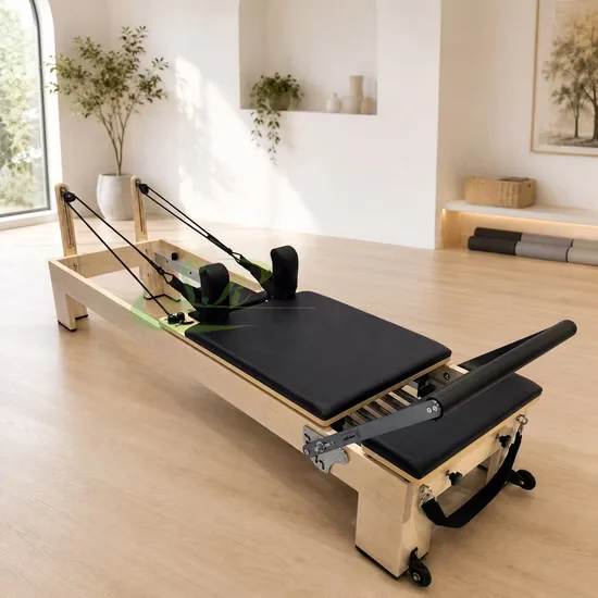 Maple Wood Pilates Reformer Bed for Studio and Clinical Use