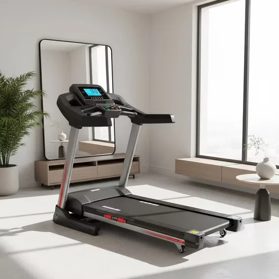 Motorized Treadmill for Home Use with Hydraulic Cylinder