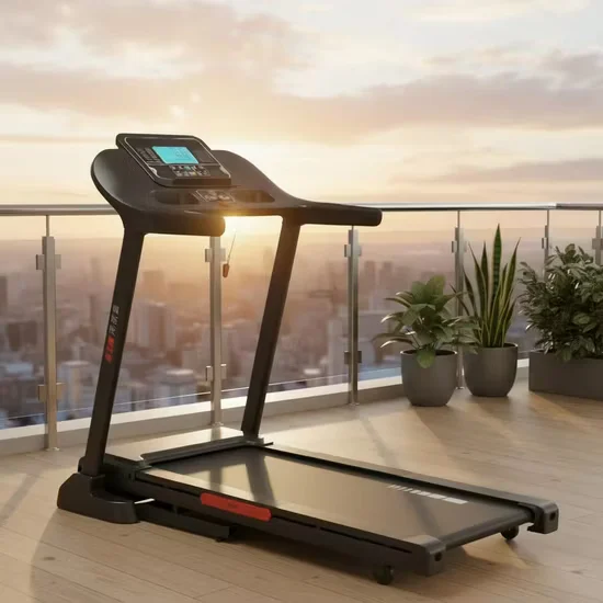 MT296 ABS Material Motorized Treadmill Quiet Operation for Warm-up