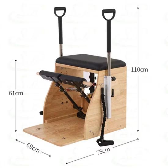 Professional Pilates Combo Chair Solid Wood Yoga Training Fitness Equipment
