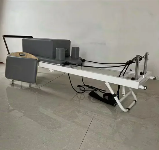 Senrui Metal Frame Folding Reformer Pilates Bed for Yoga Exercise